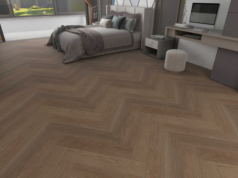 Walnut Meşe Balıksırtı SPC Parke