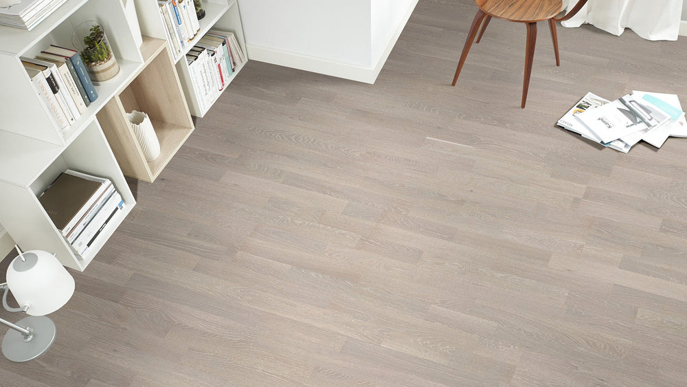 3 Strip Gri Meşe Lamine Parke