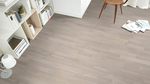 3 Strip Gri Meşe Lamine Parke